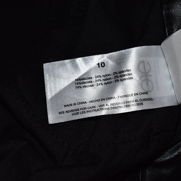 Social Standard by Sanctuary Faux Leather Ankle Skinny Pants Black Size … - Picture 9 of 10